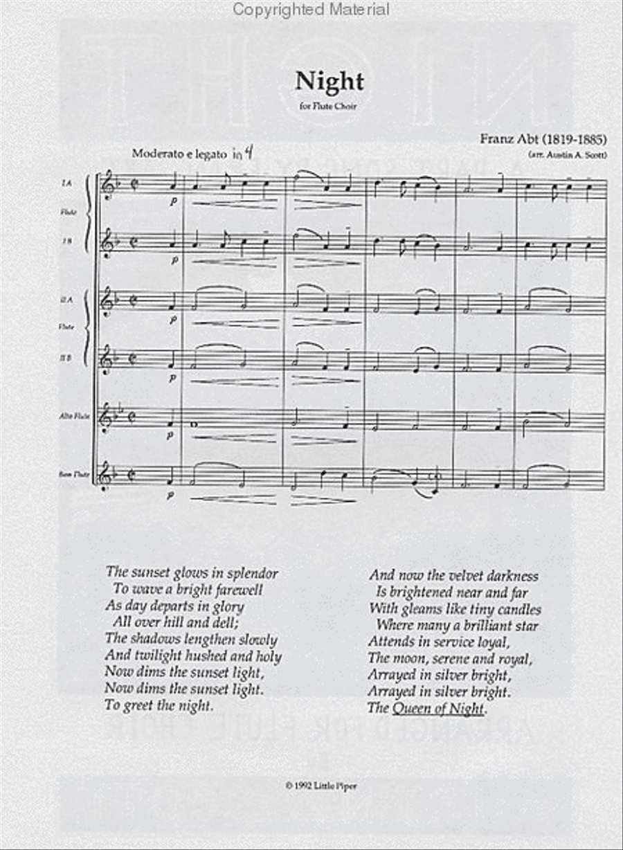Night Flute Choir scores gallery preview page 2