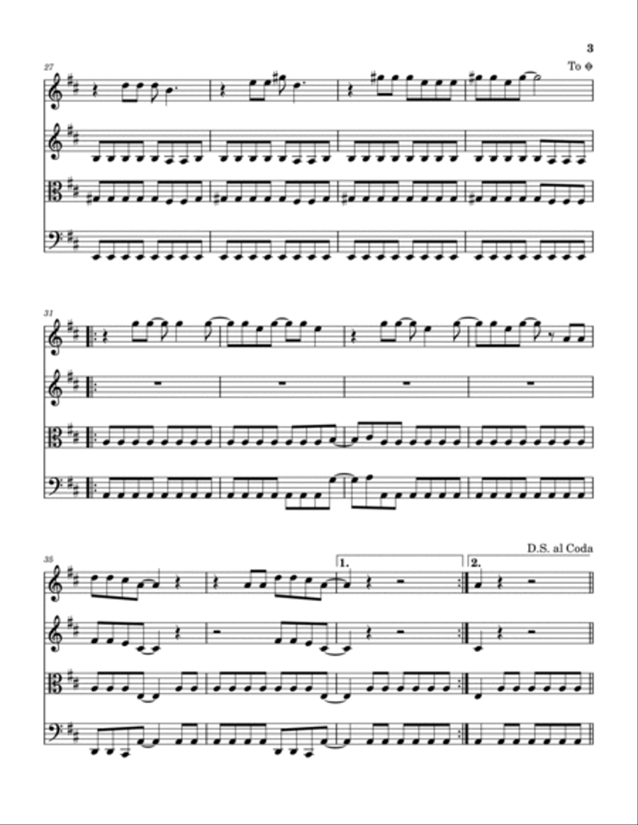 Hello There Hello There String Quartet scores gallery preview page 4