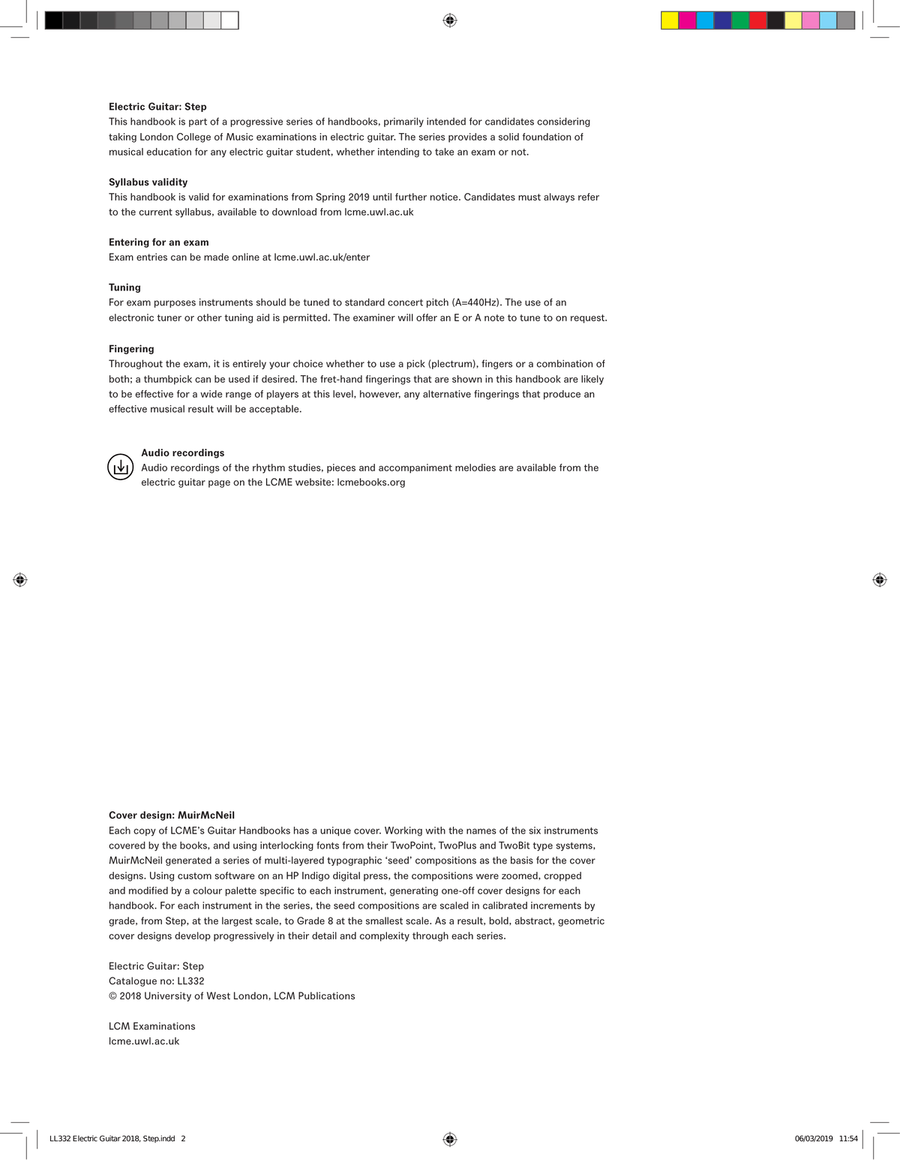 LCME Electric Guitar Handbook 2019 - Step Electric Guitar scores gallery preview page 2