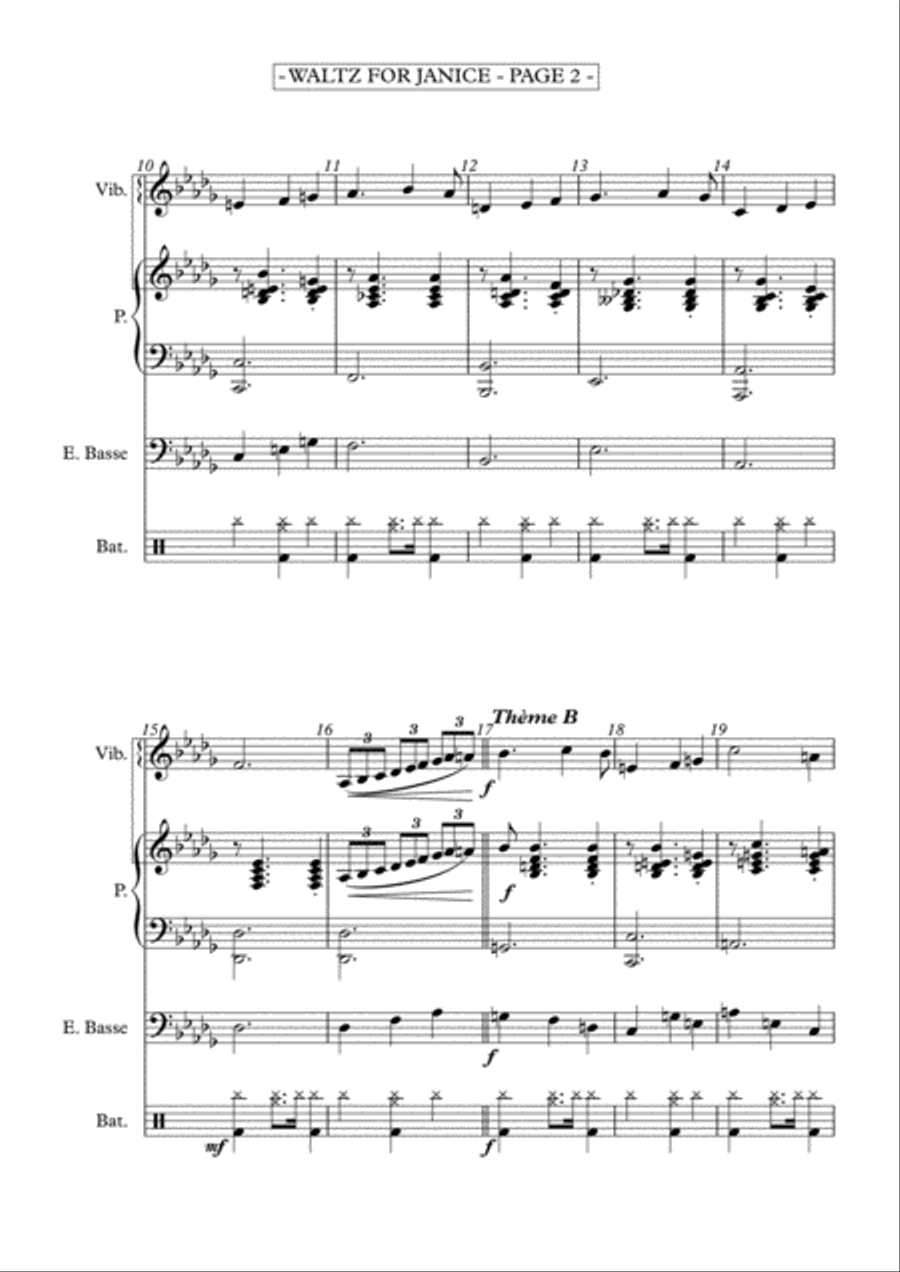 WALTZ FOR JANICE Jazz Ensemble scores gallery preview page 2