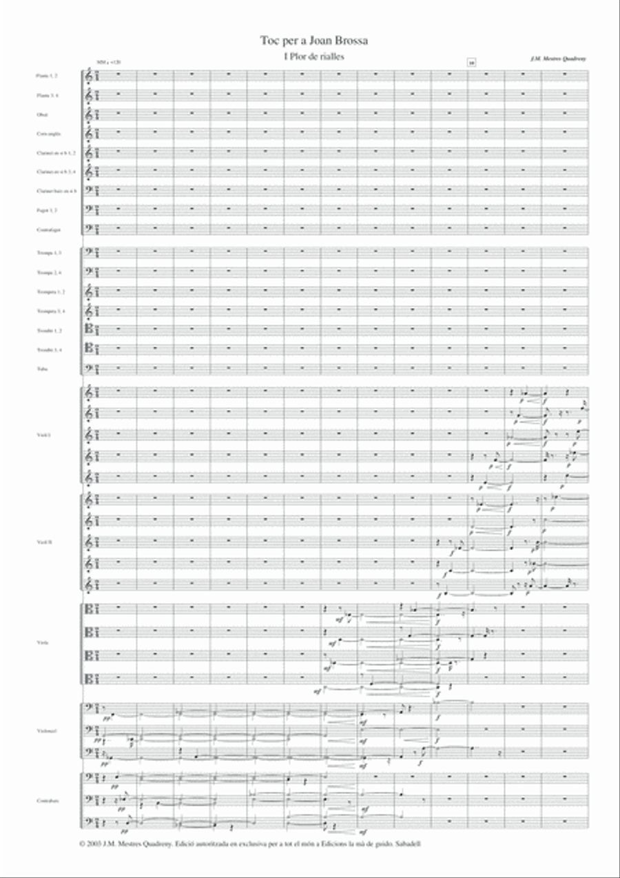 Toc per a Joan Brossa Full Orchestra scores gallery preview page 5