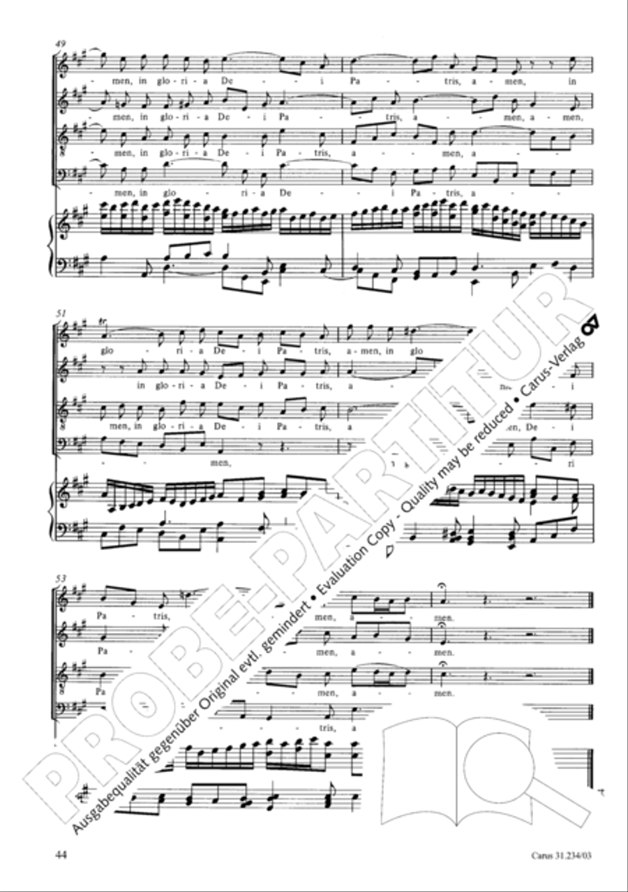 Mass in A major Mass in A major 4-Part scores gallery preview page 47