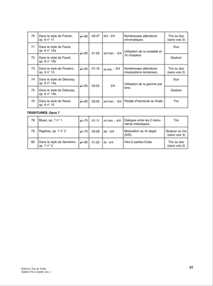 Tessitures Score scores gallery preview page 9