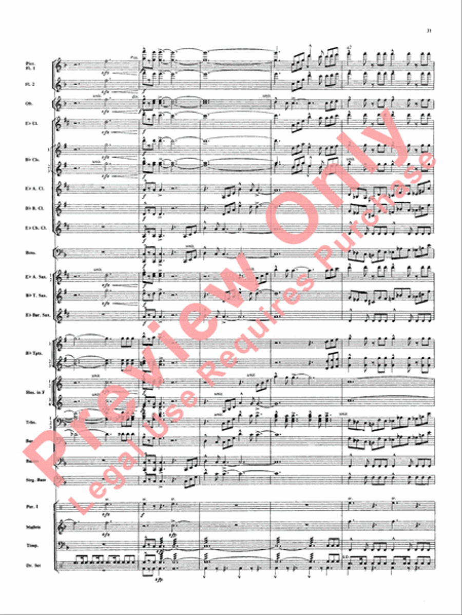 Superman Concert Band scores gallery preview page 32