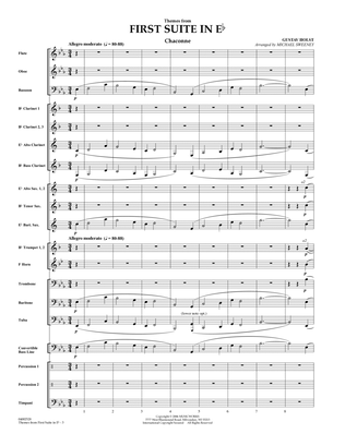 Book cover for First Suite In E Flat, Themes From - Full Score
