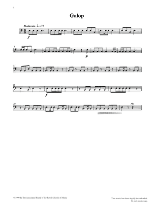 Galop from Graded Music for Timpani, Book II