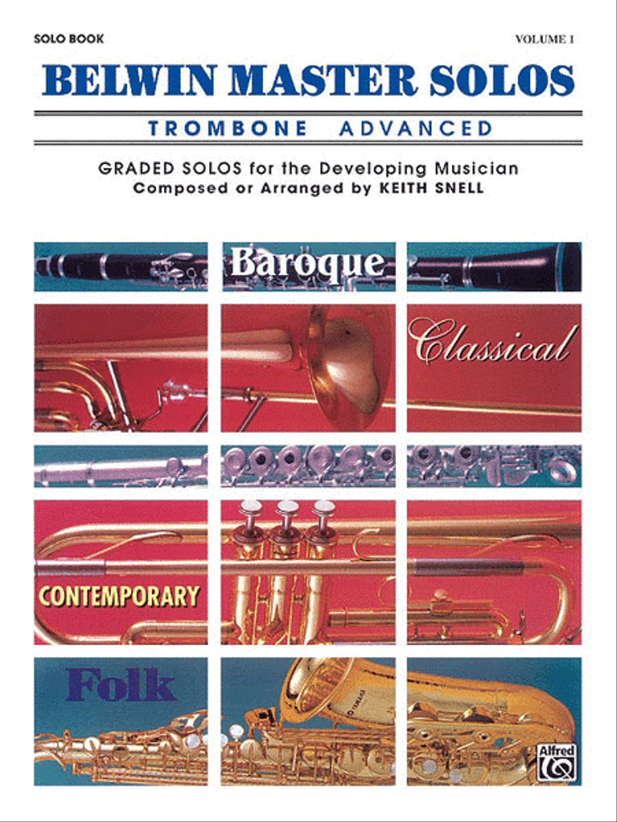 Belwin Master Solos (Trombone), Volume 1