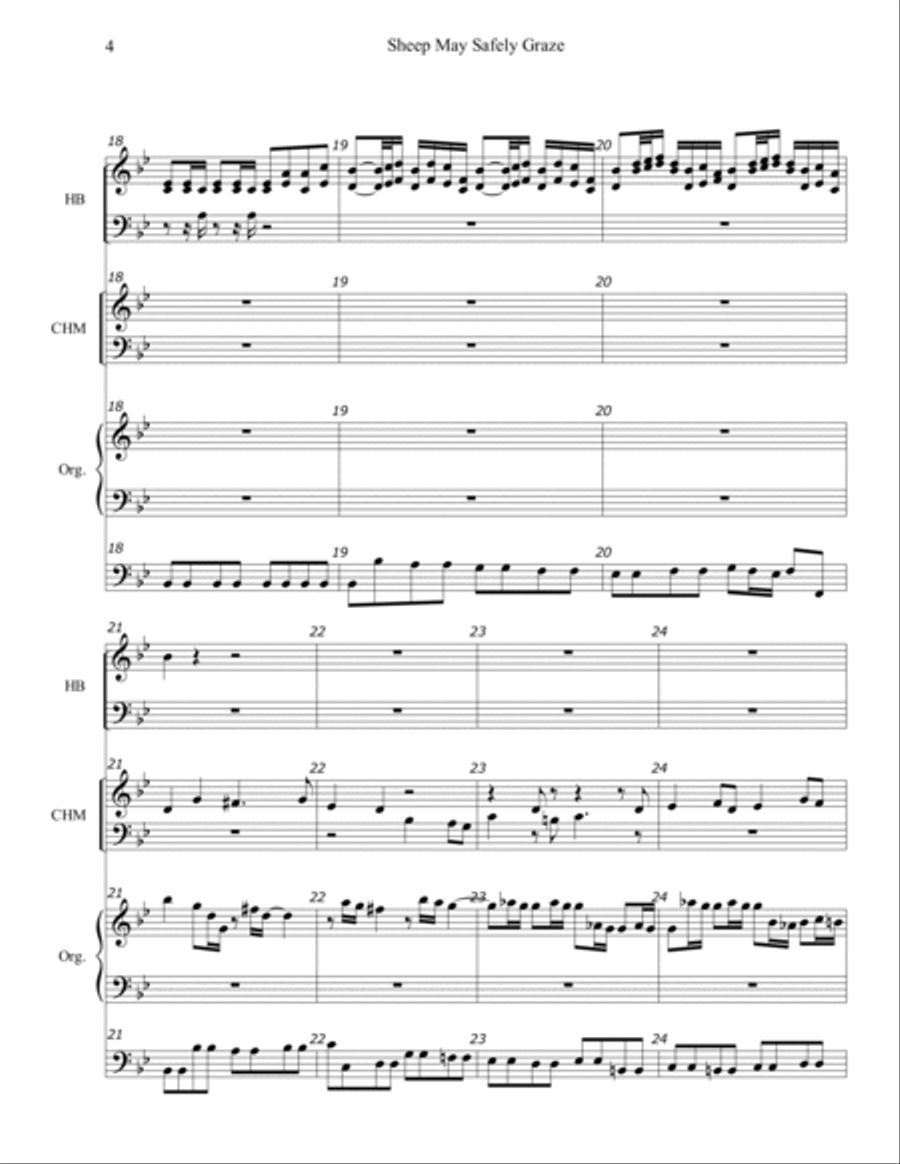 Sheep May Safely Graze Large Ensemble scores gallery preview page 4
