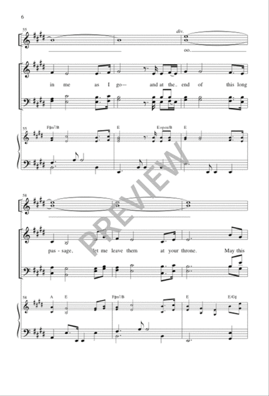 Jesus, Draw Me Ever Nearer 4-Part scores gallery preview page 6