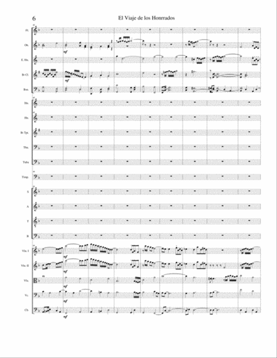 El Viaje de los Honrados I Movimiento Full Orchestra scores gallery preview page 6