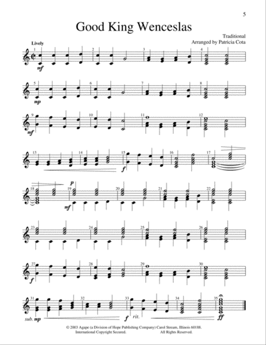 The Twelve Bells of Christmas Handbell Choir scores gallery preview page 3