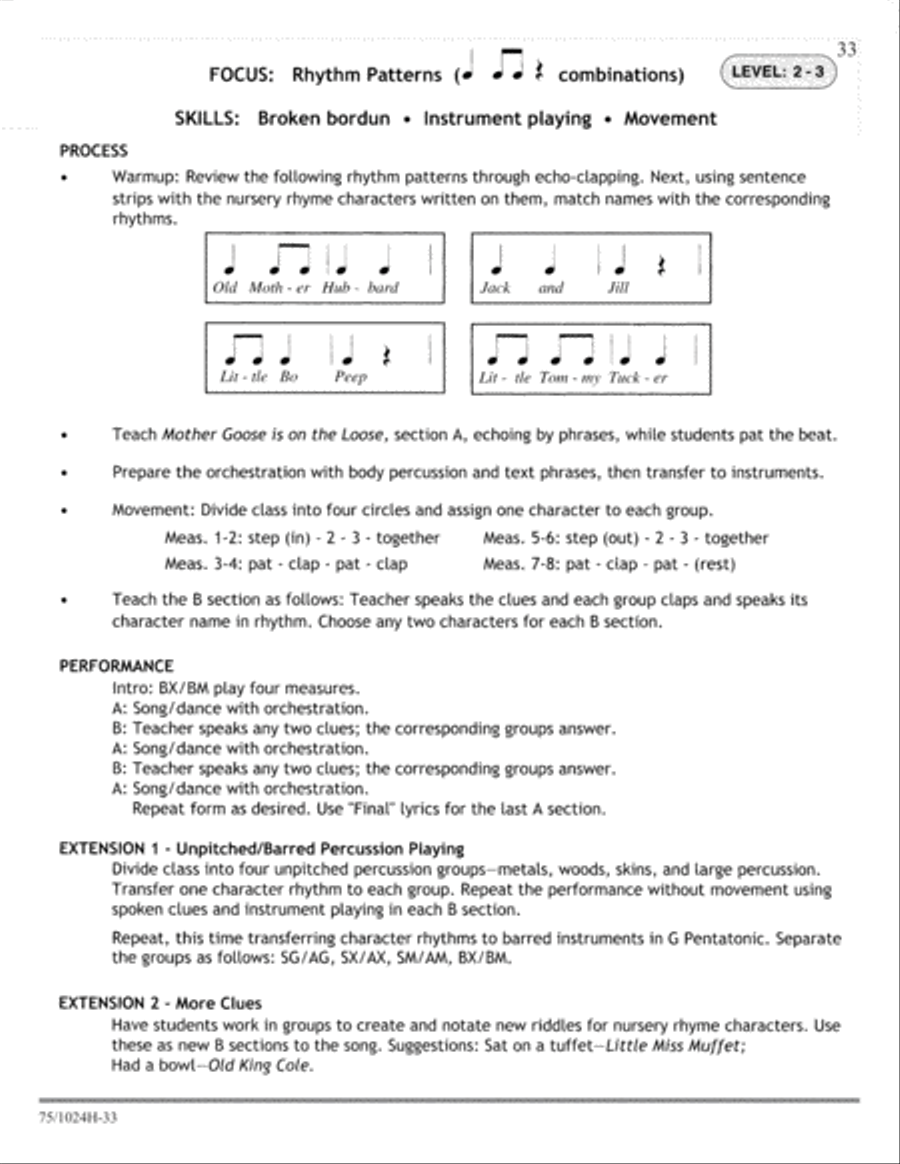 The Orff Anthology The Orff Anthology Classroom Materials scores gallery preview page 9