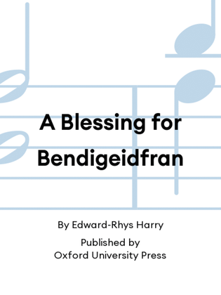 Book cover for A Blessing for Bendigeidfran