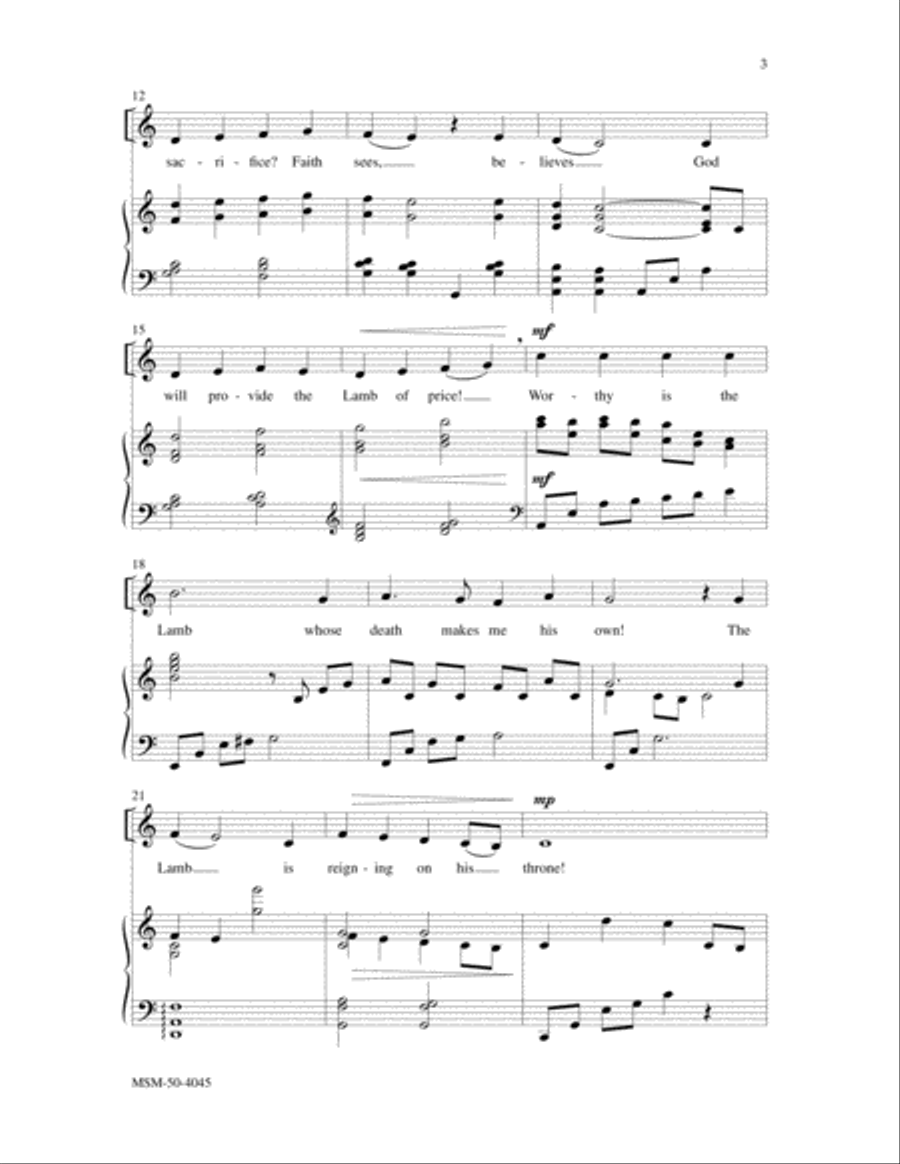 The Lamb The Lamb 4-Part scores gallery preview page 3