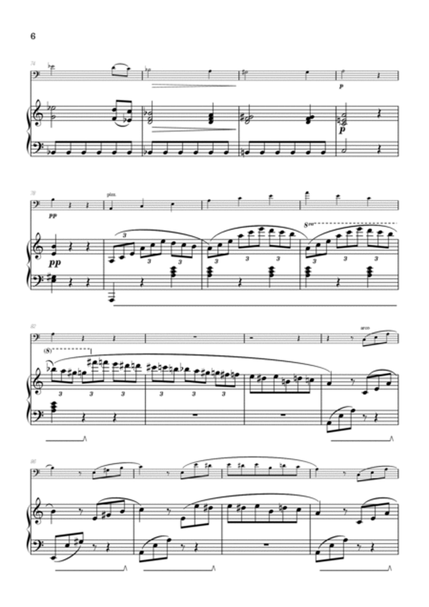 Beethoven • Für Elise / Pour Elise • violoncello & piano sheet music image number null