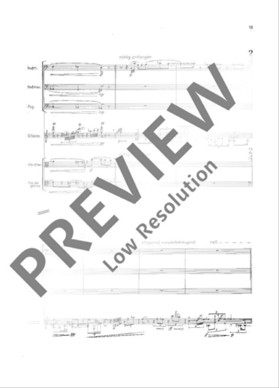 Ode an eine Äolsharfe Ode an eine Äolsharfe Bassoon scores gallery preview page 20