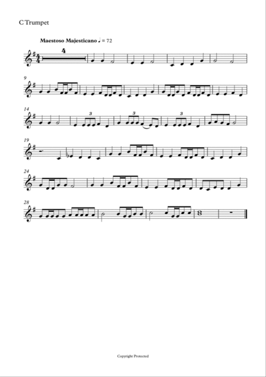 Guitar Trio 2 mov III Moderato Majesticano Small Ensemble scores gallery preview page 5