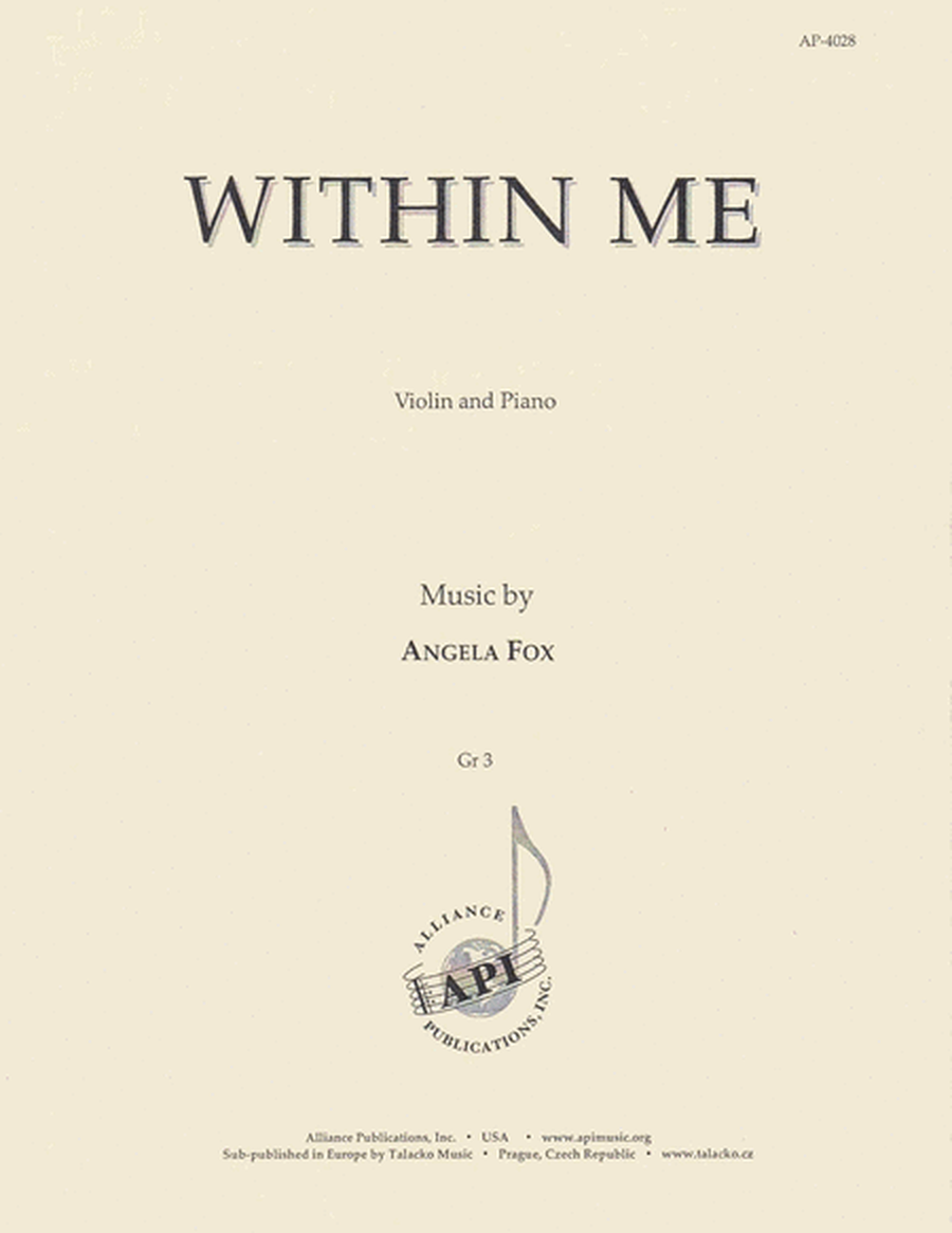 Within Me - Vln Solo-pno