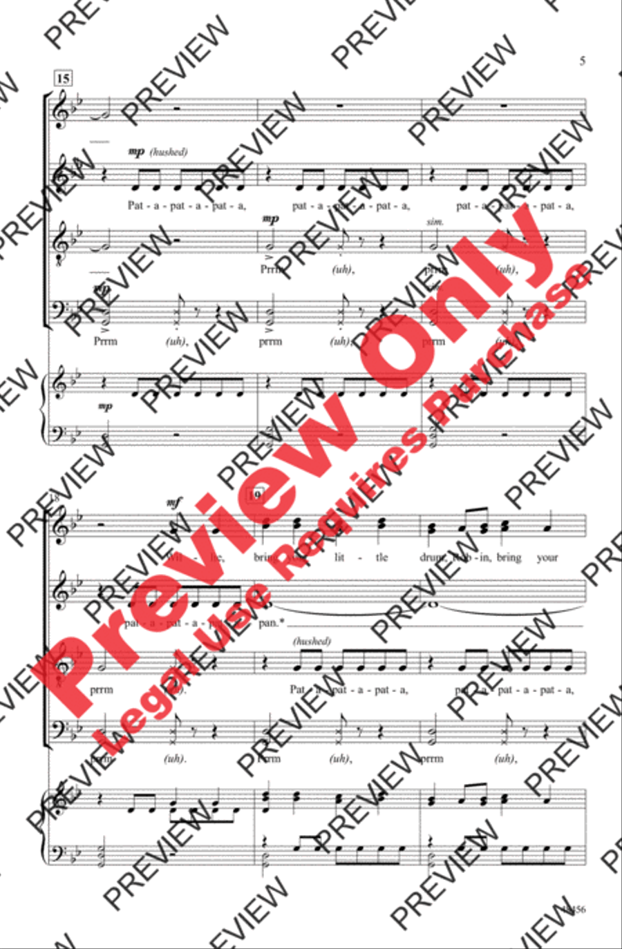A Festive Pat-A-Pan 4-Part scores gallery preview page 5