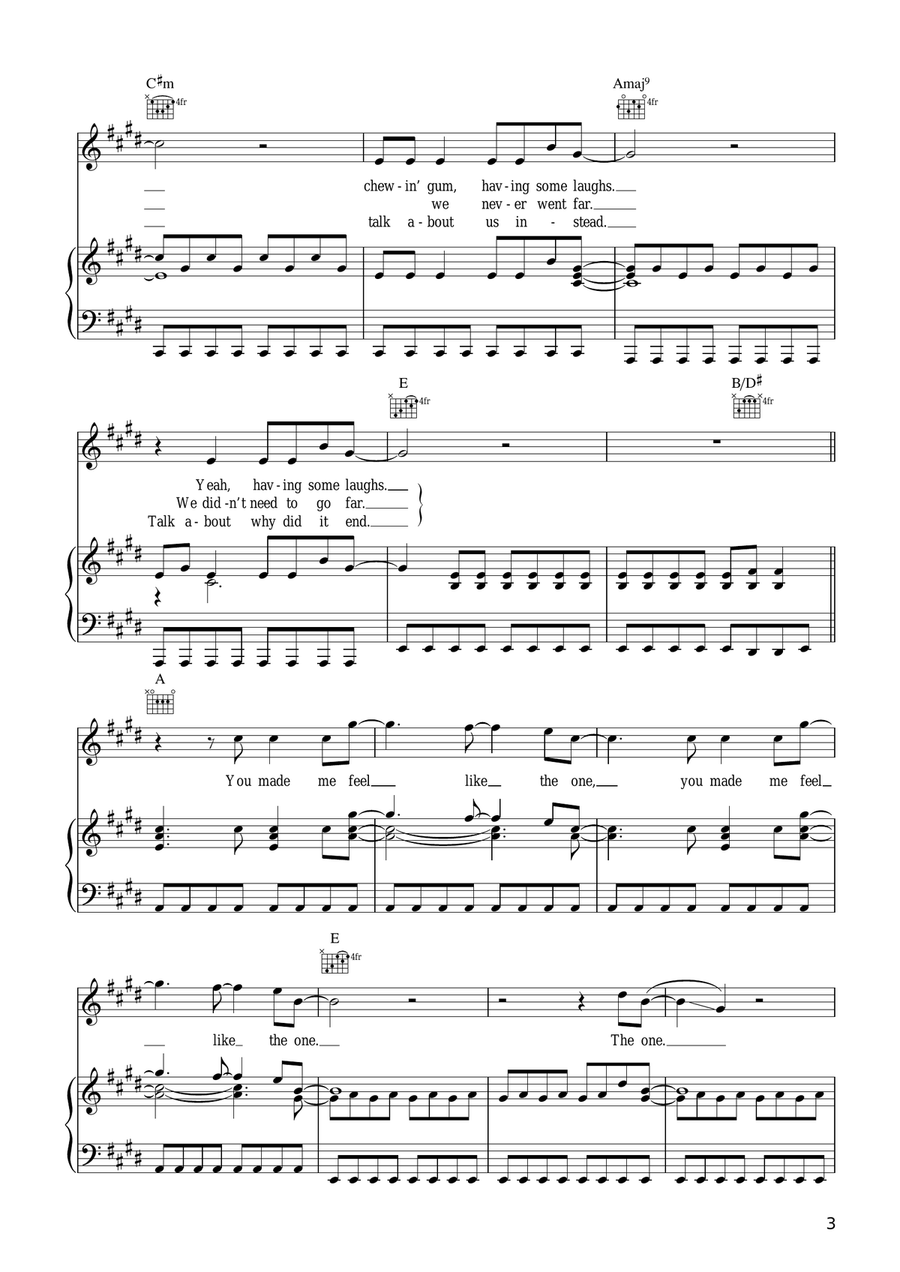 Dakota Piano, Vocal, Guitar scores gallery preview page 3