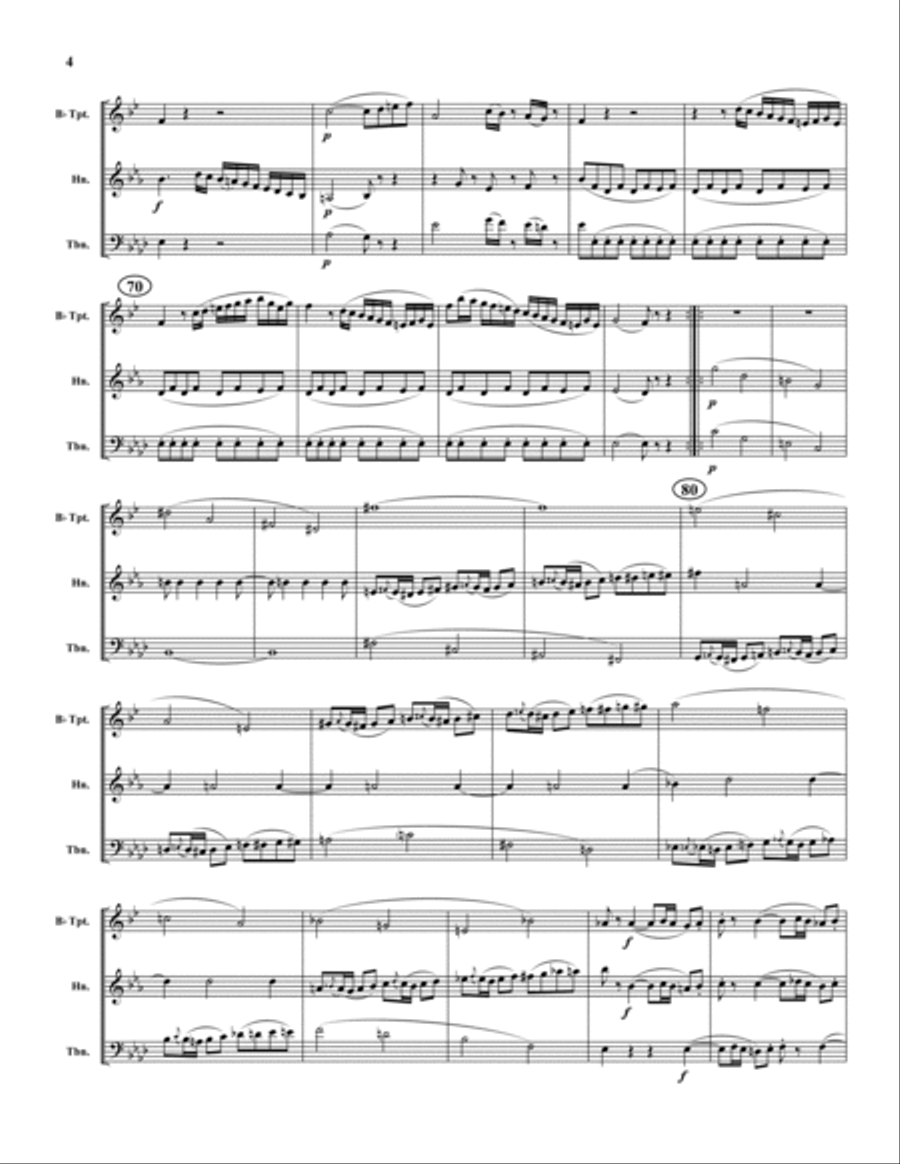 Allegro Allegro Brass Trio scores gallery preview page 4