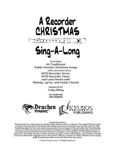 A Recorder CHRISTMAS Sing-A-Long image number null