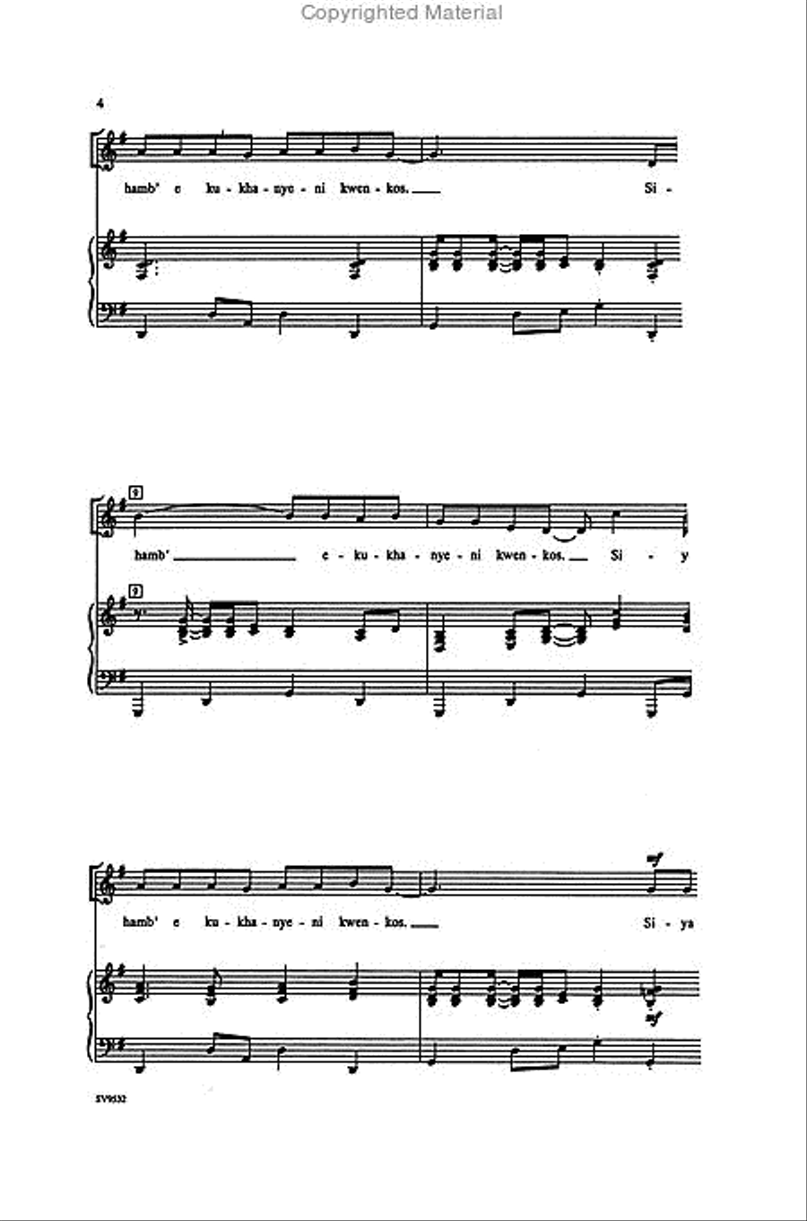 Siyahamba 2-Part scores gallery preview page 3