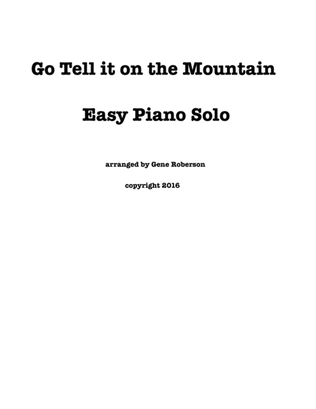 Go Tell it on the Mountain Easy Piano Entry Arrangement contest 2016