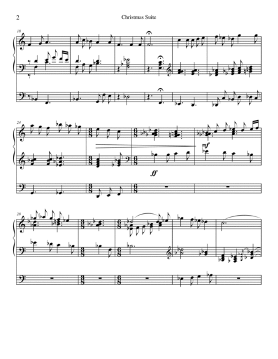 Christmas Suite Organ Solo scores gallery preview page 2