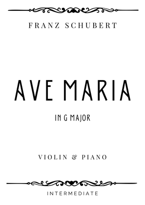 Schubert - Ave Maria in G Major - Intermediate