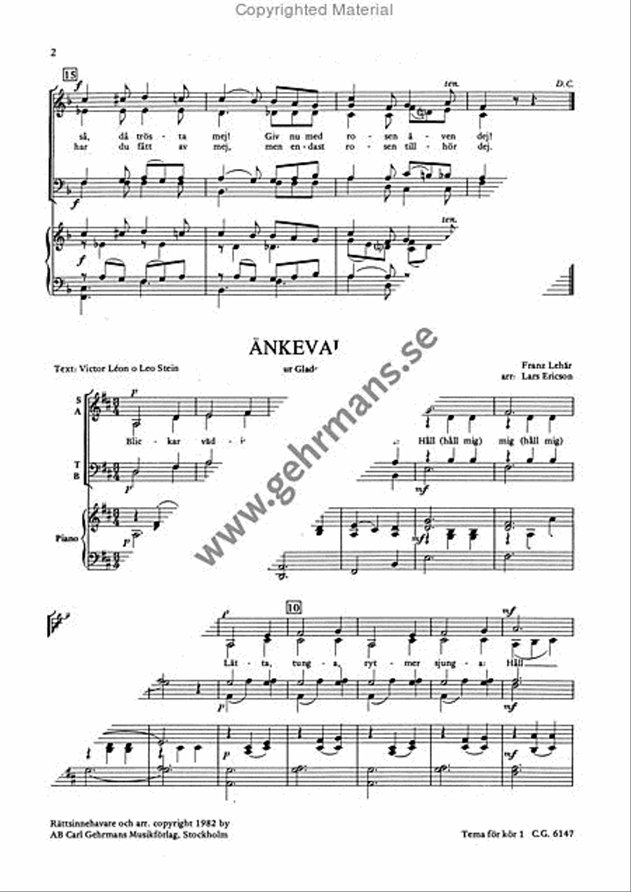Tema for kor 1 4-Part scores gallery preview page 3