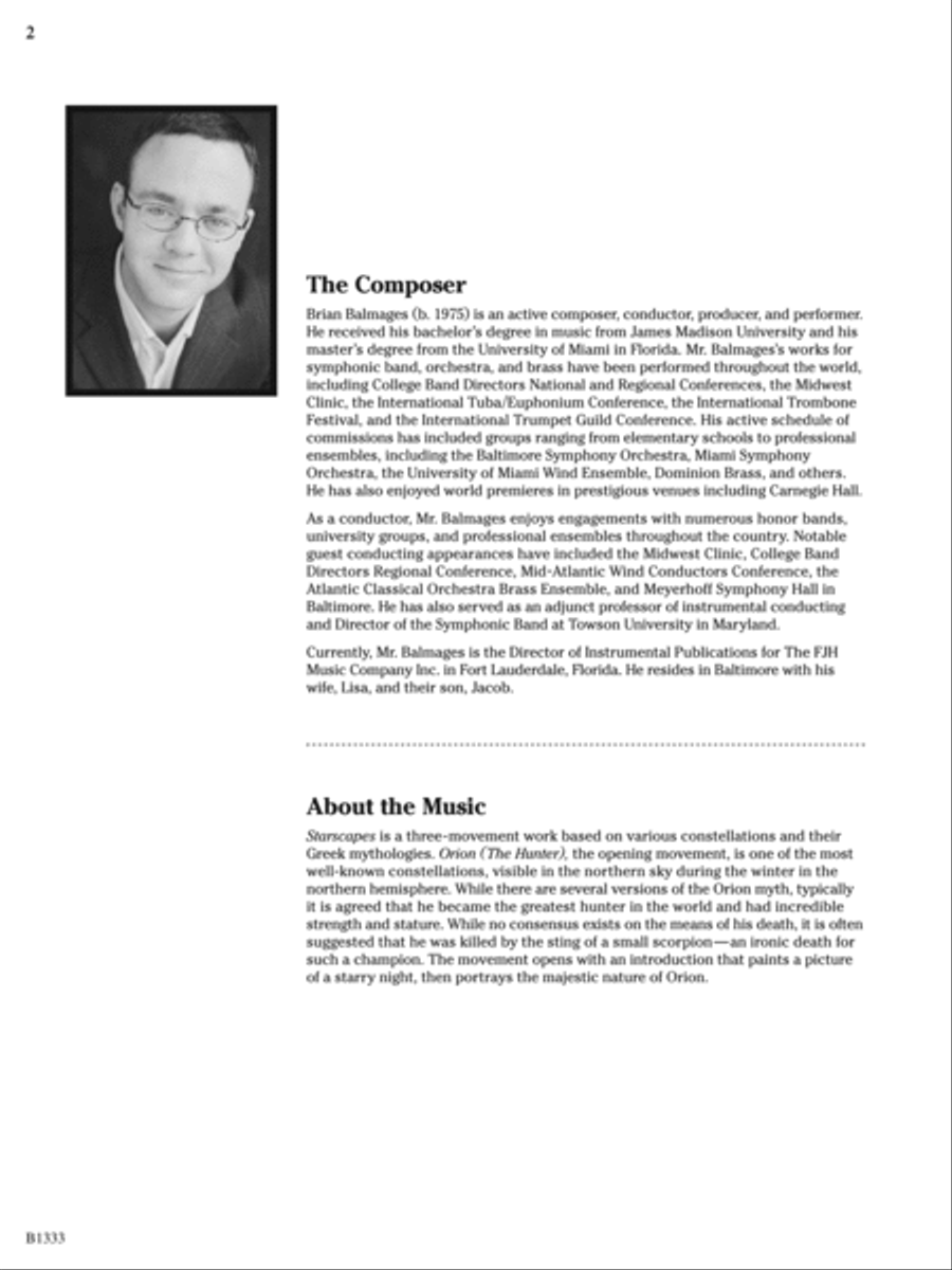 Starscapes: Score Concert Band scores gallery preview page 2