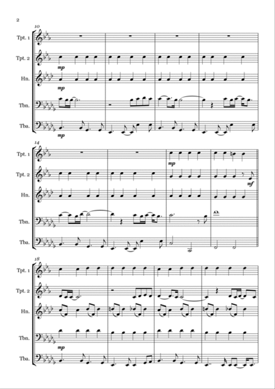 Skyfall Horn scores gallery preview page 4