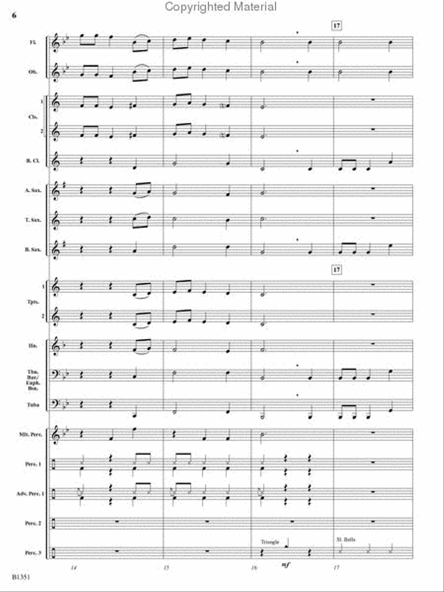 A Canterbury Christmas Concert Band scores gallery preview page 5