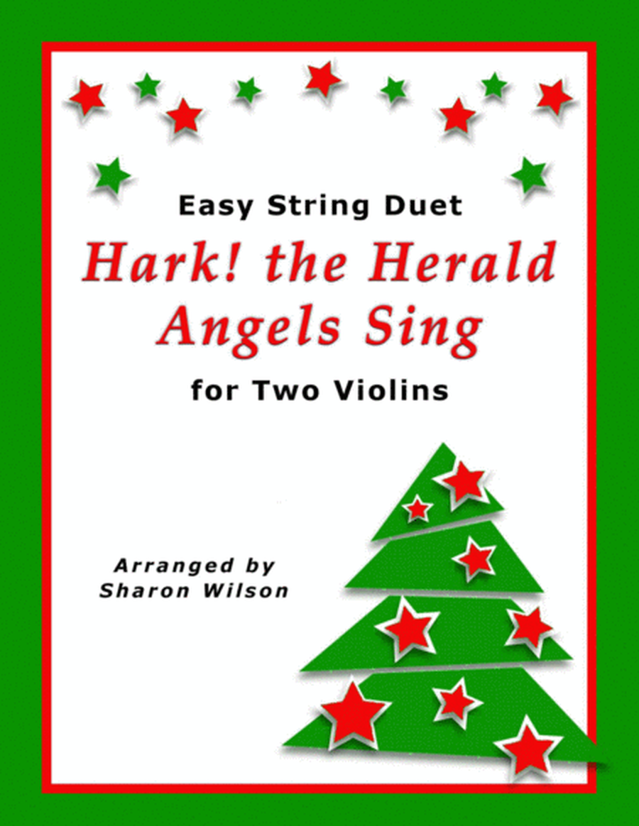 Hark! the Herald Angels Sing (Easy Violin Duet) image number null