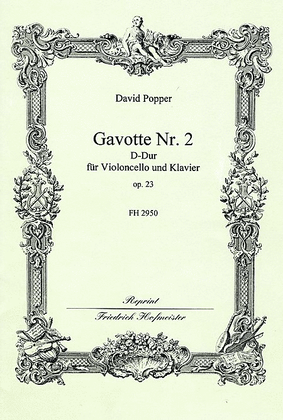 Book cover for Gavotte Nr. 2 D-Dur, op. 23