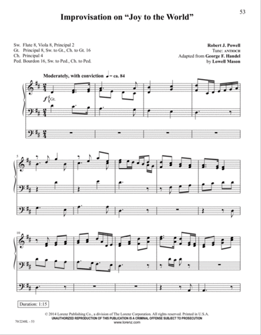 Yuletide Joy Organ Solo scores gallery preview page 17