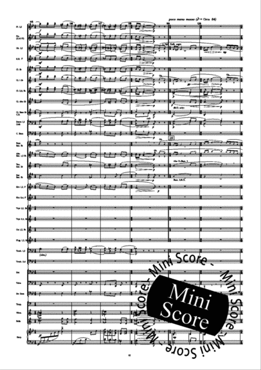 Fourth Symphony Fourth Symphony Concert Band scores gallery preview page 40