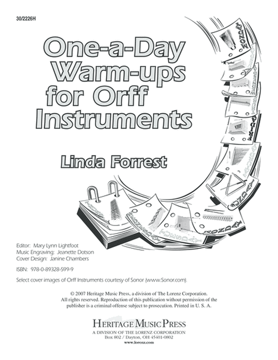 One-A-Day Warm-Ups for Orff Instruments