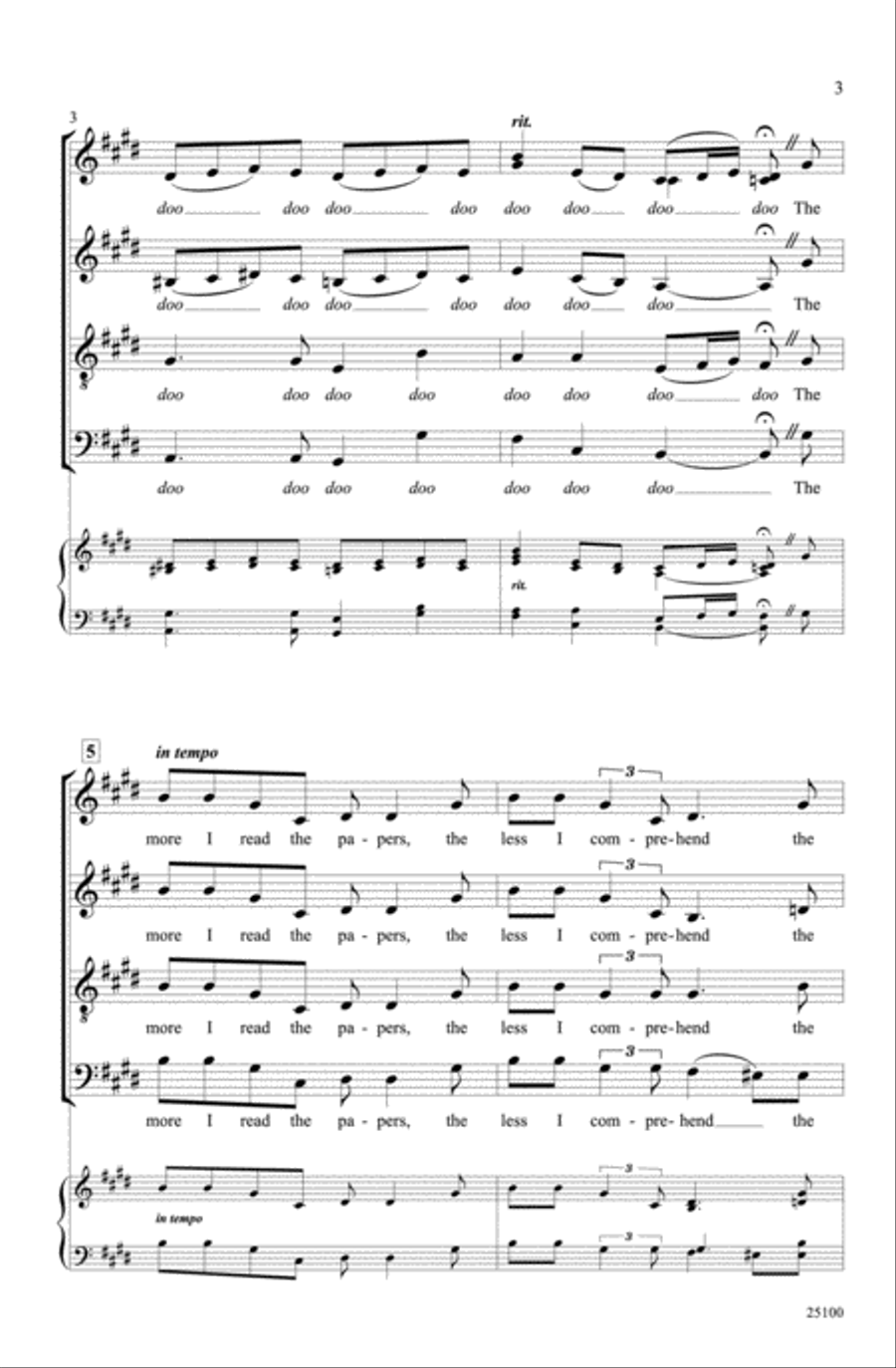 Love Is Here to Stay Love Is Here to Stay 4-Part scores gallery preview page 3