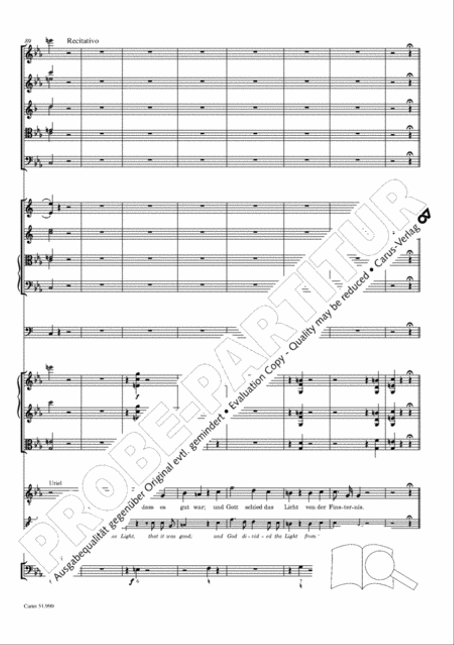 The Creation (Die Schopfung) 4-Part scores gallery preview page 35