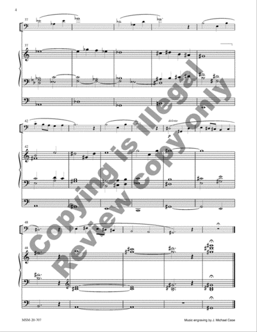 Two Psalm-Preludes for Organ and Solo Instrument Organ scores gallery preview page 11