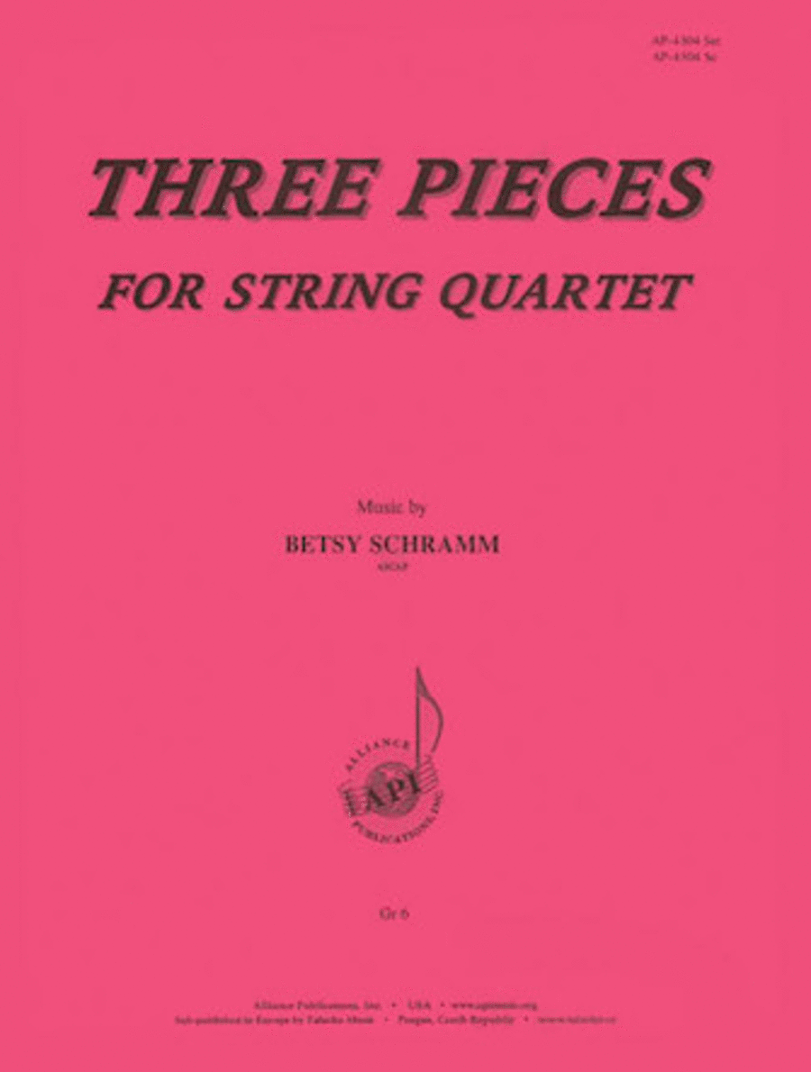 Three Pieces for String Quartet Choir scores gallery preview page 1