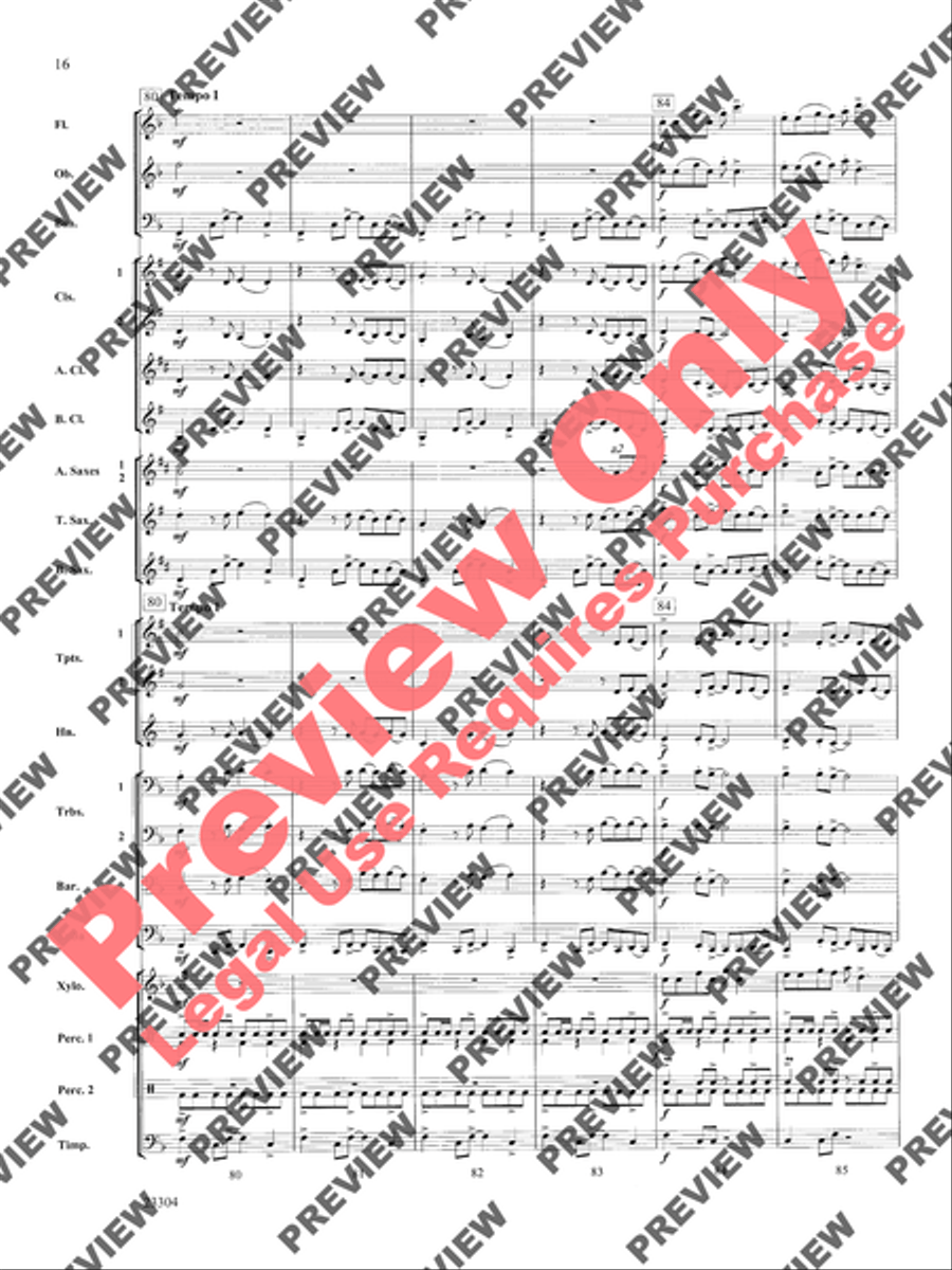 Ciudad de Festivales Concert Band scores gallery preview page 17