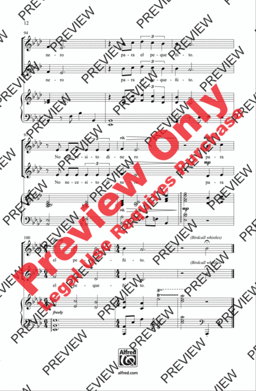 ¡El Pajarito! ¡El Pajarito! 2-Part scores gallery preview page 12