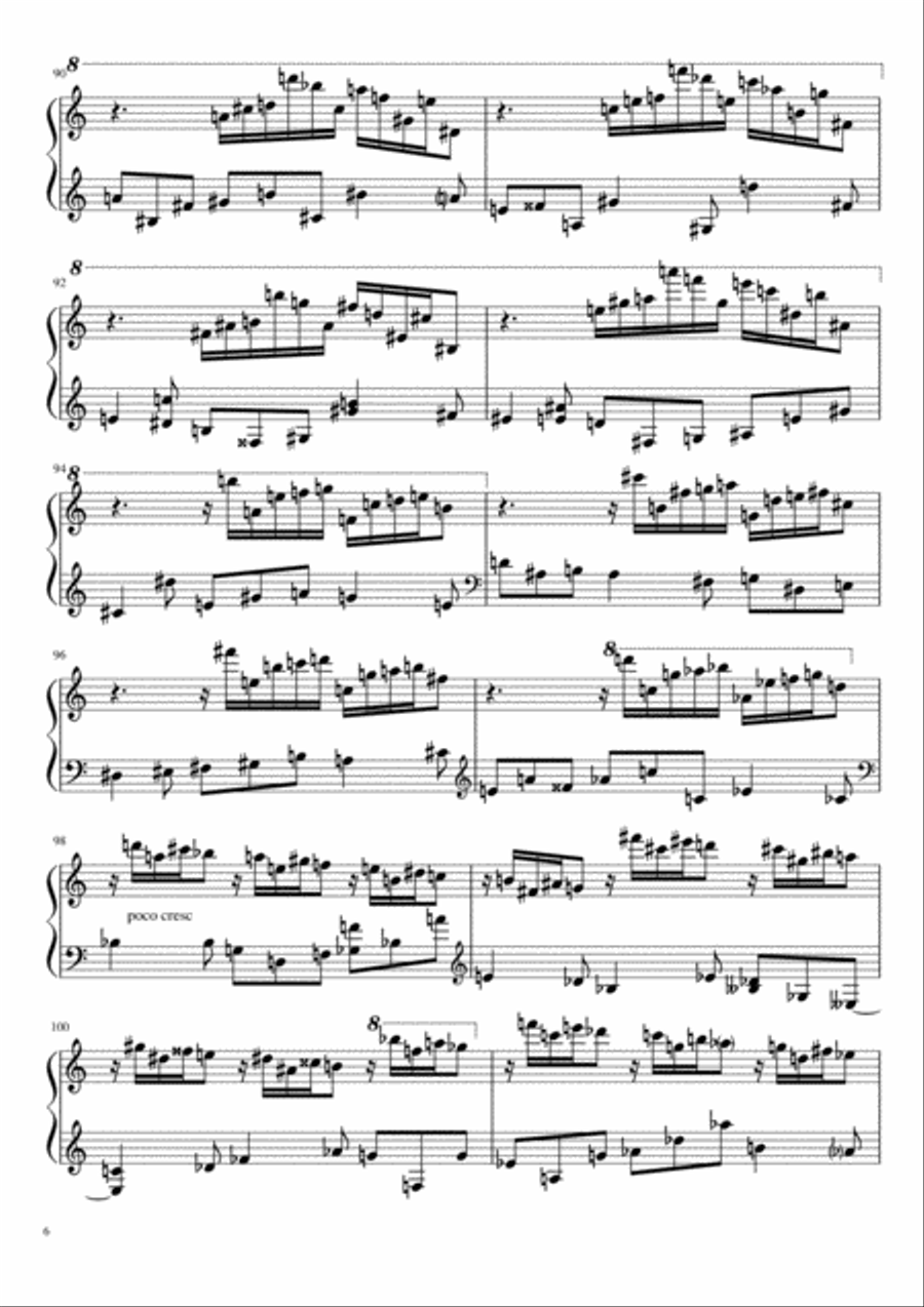 Sonate №2 (part I) Piano Solo scores gallery preview page 6