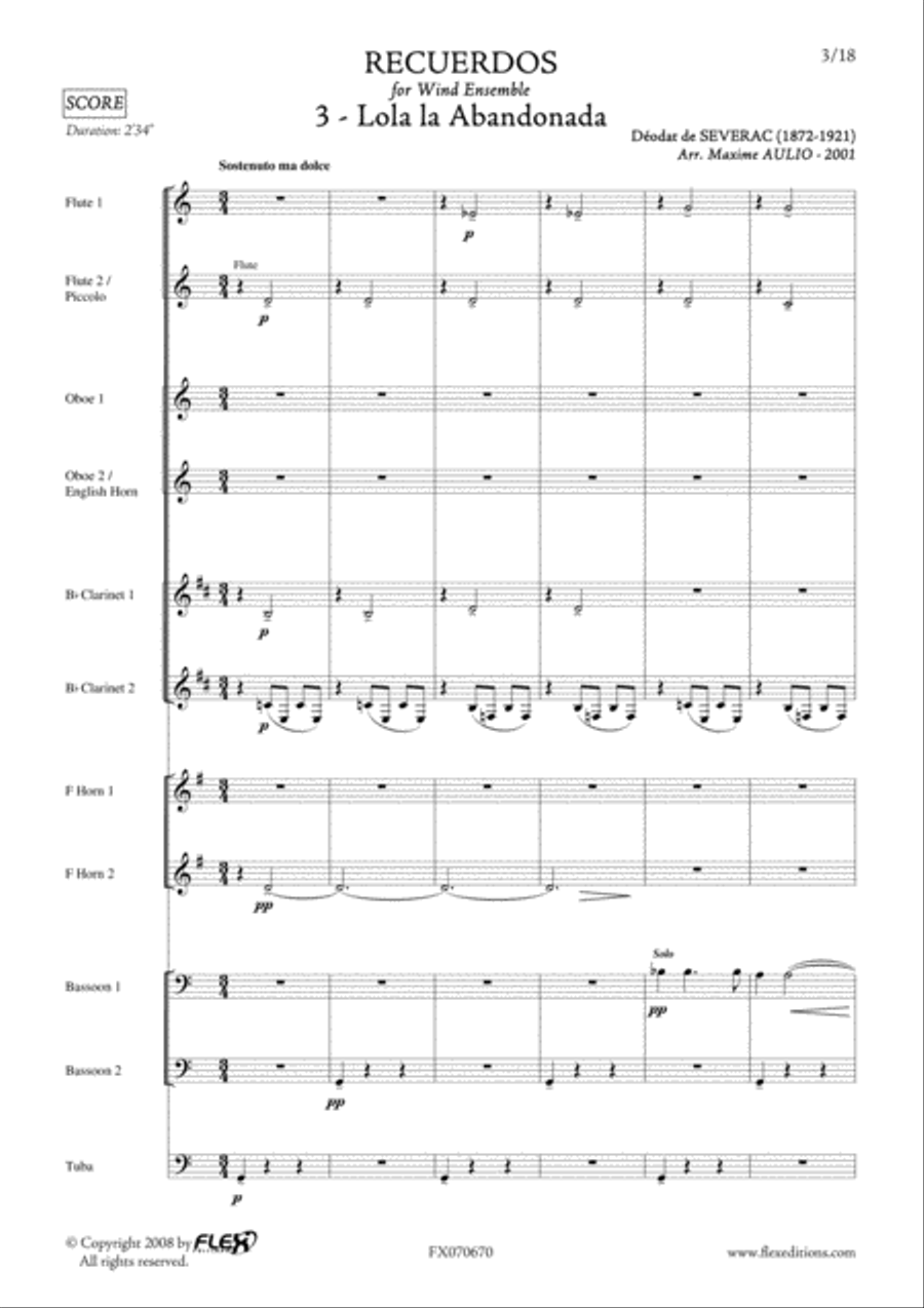 Lola la Abandonada Lola la Abandonada English Horn scores gallery preview page 3