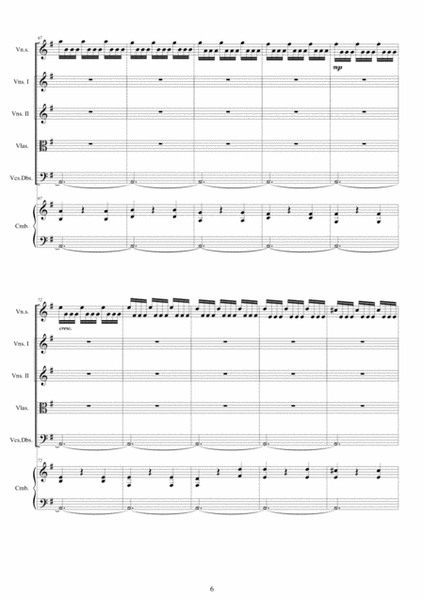 Vivaldi - Violin Concerto No.3 in G major Op.4 RV 301 for Violin solo, Strings and Cembalo image number null