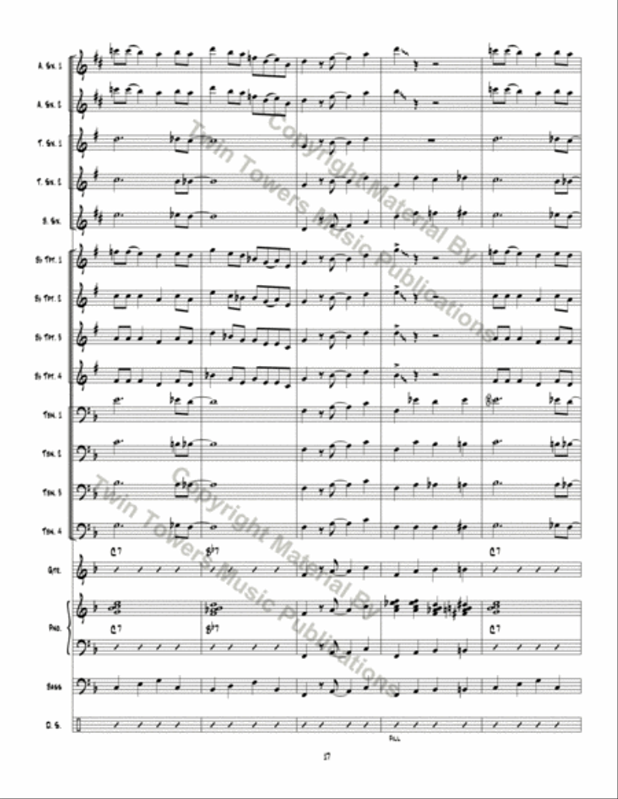 Big Red Rooster Jazz Ensemble scores gallery preview page 18