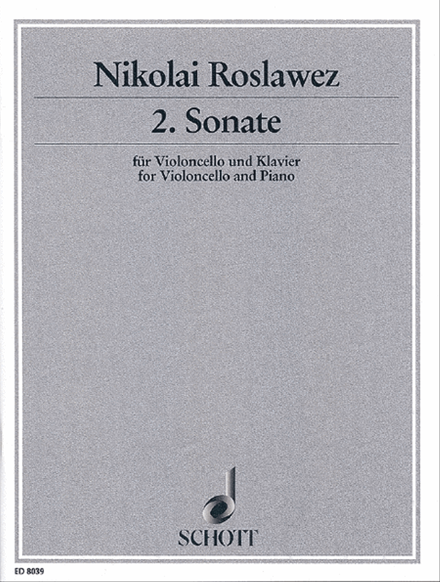 Cello Sonata No. 2 Piano scores gallery preview page 1
